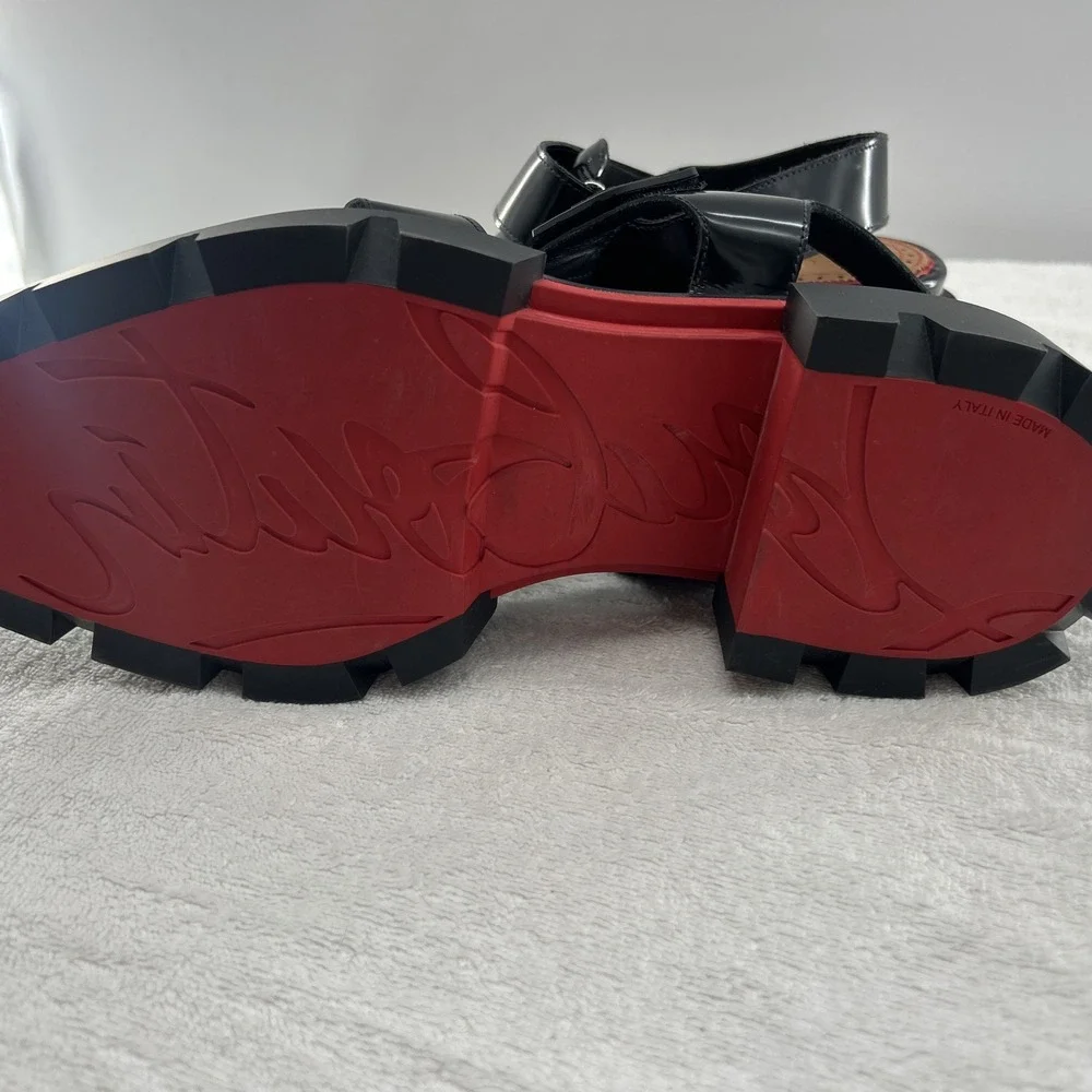 Christian Louboutin RARE Sample Chunky Lug Sole Sandals – Red Bottom Men 10.5-11